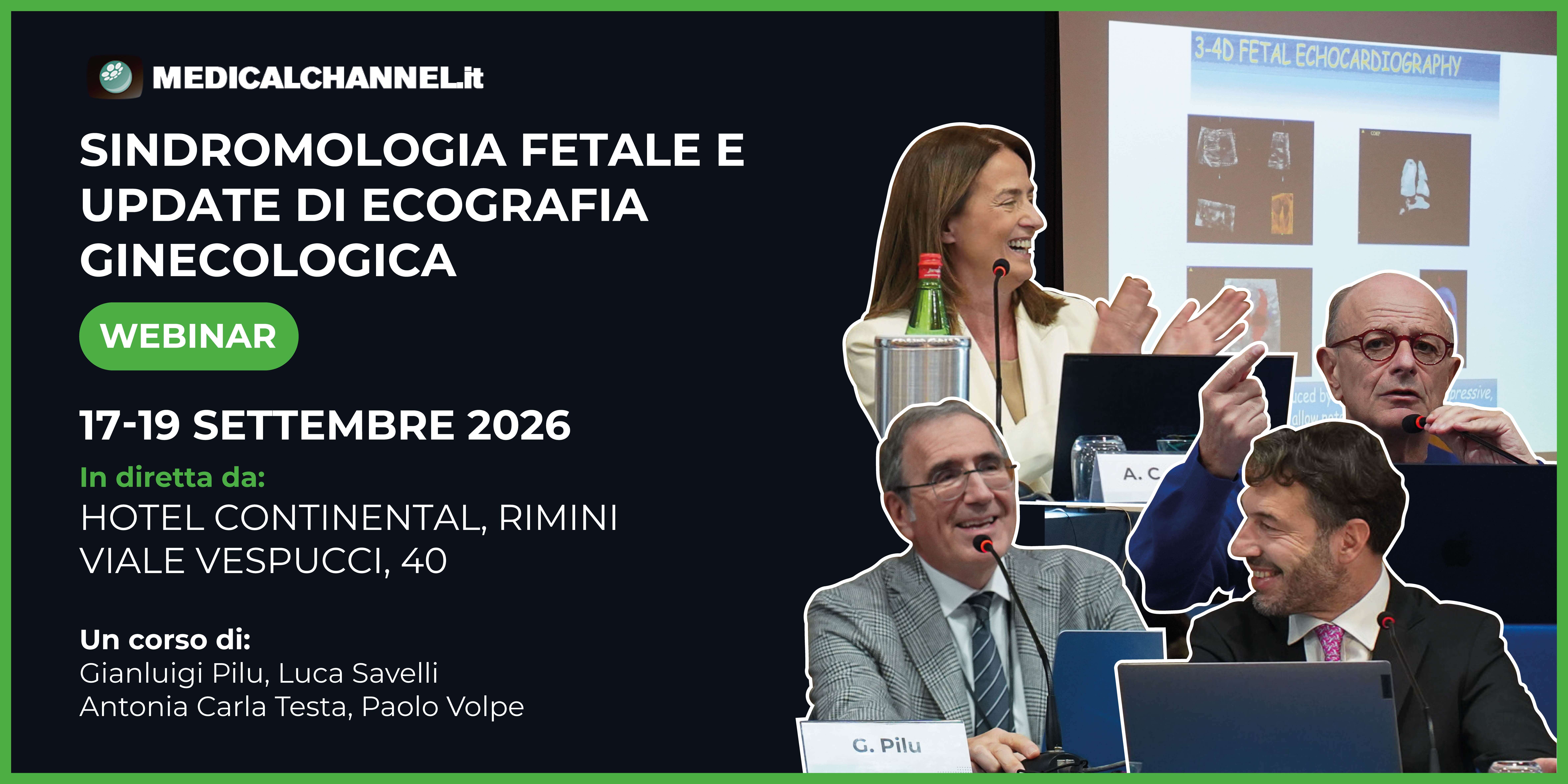 Sindromologia fetale e Update di ecografia ginecologica - WEBINAR